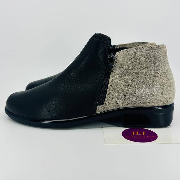 Naot Women's Helm Soft Black/Speckled Beige Comfort Ankle Booties Size 37/ 6 US - Picture 5 of 11
